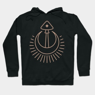 Mushroom. Fungi symbol. Hoodie